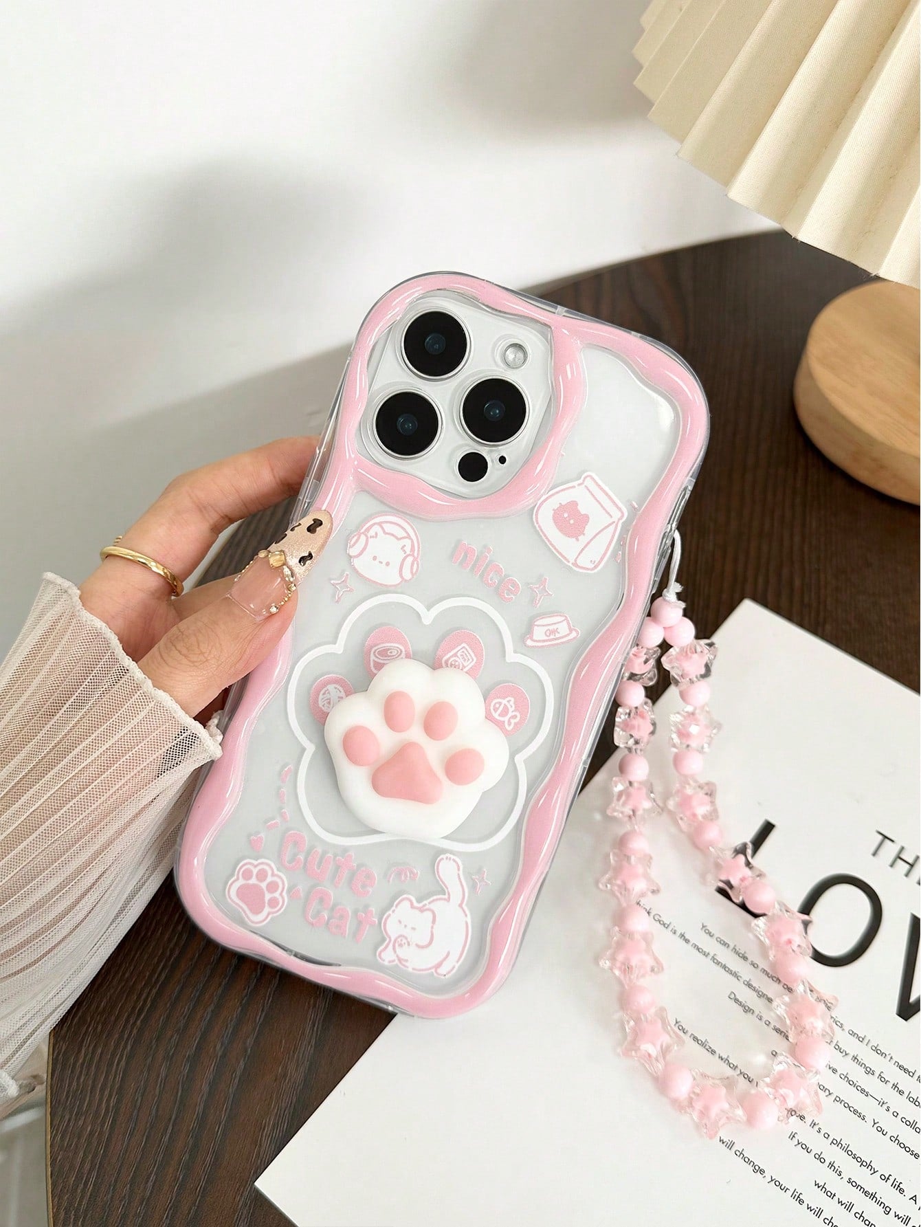 Cartoon Cat iPhone Charm Case