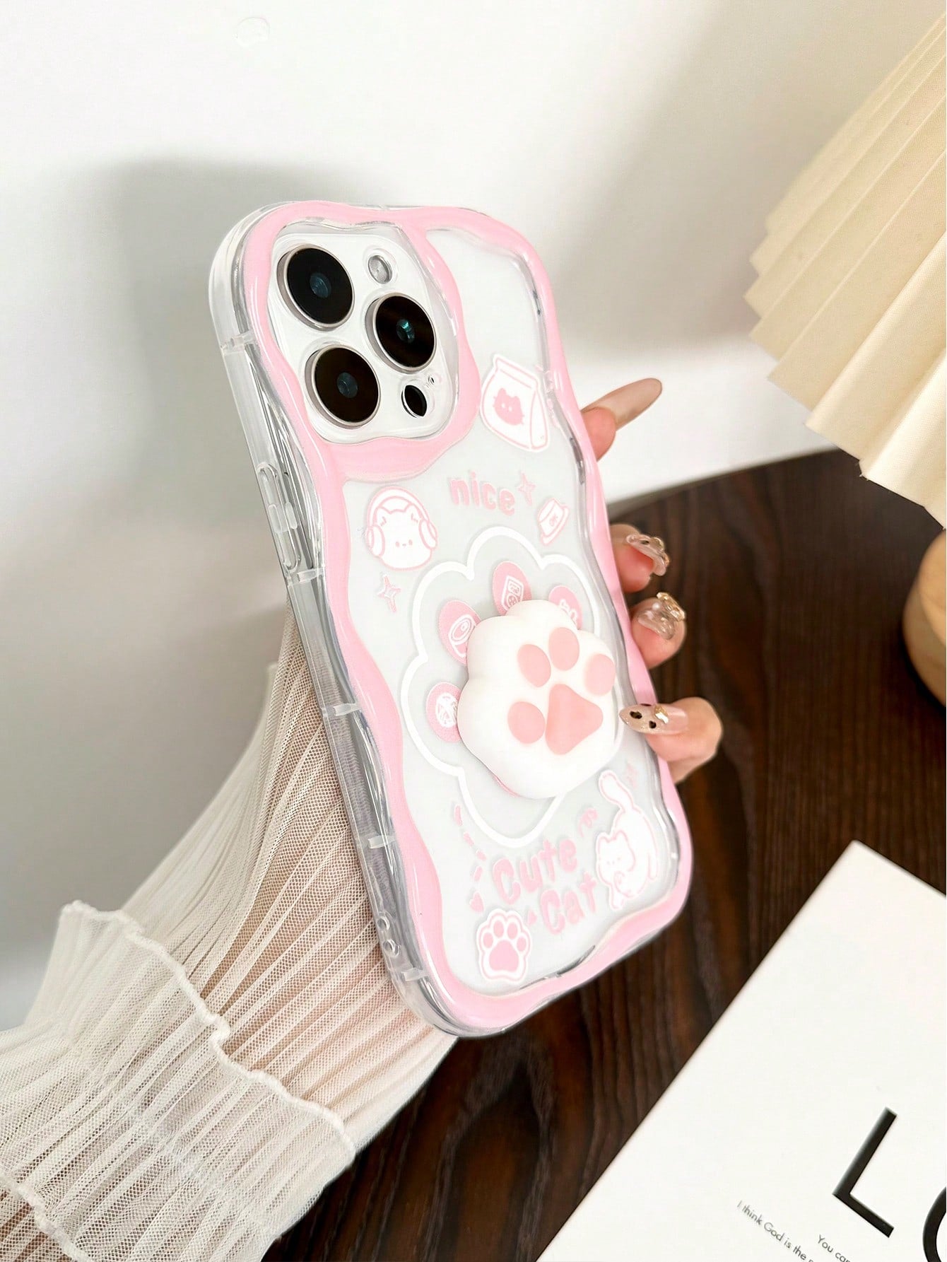 Cartoon Cat iPhone Charm Case