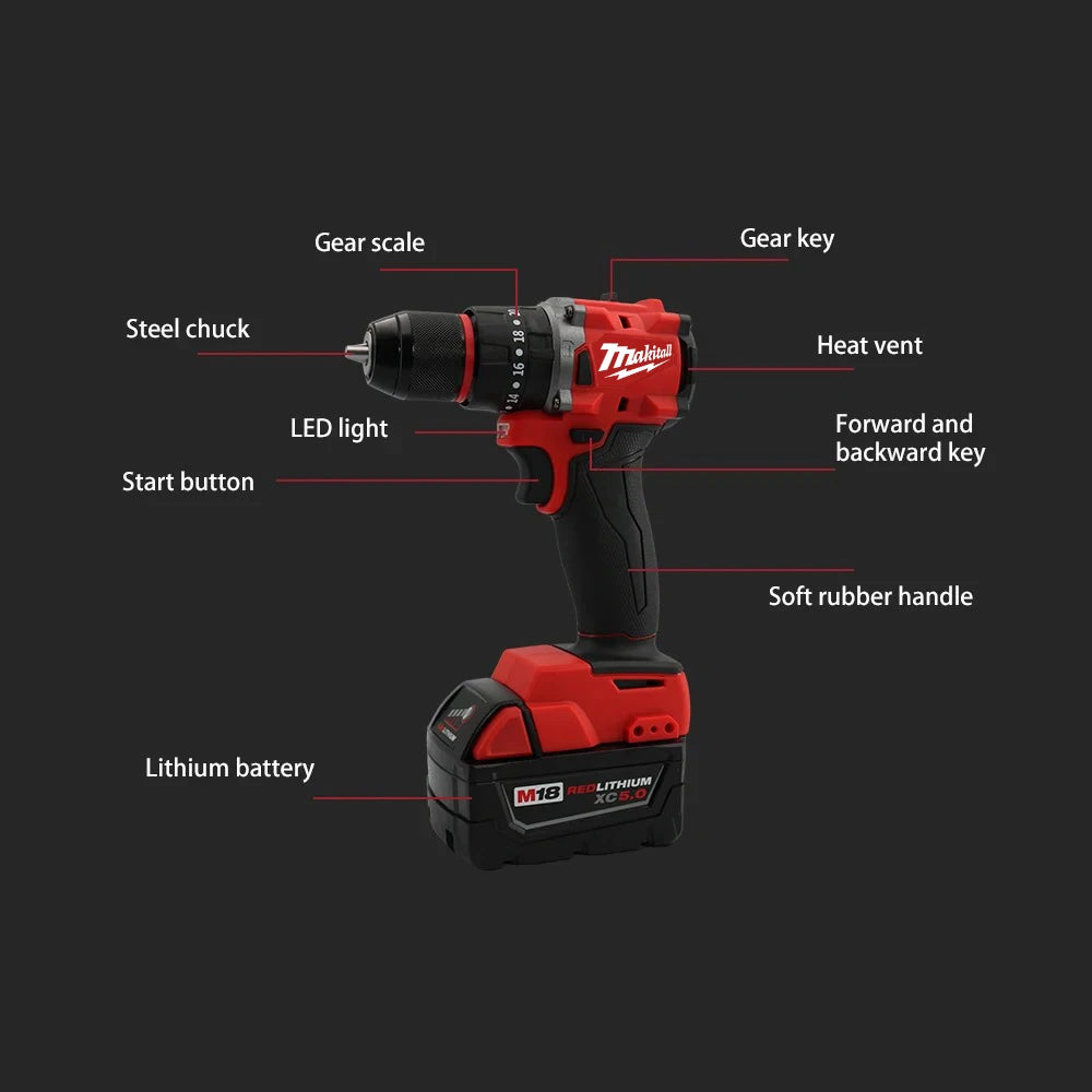 Small Brushless Cordless Impact Drill