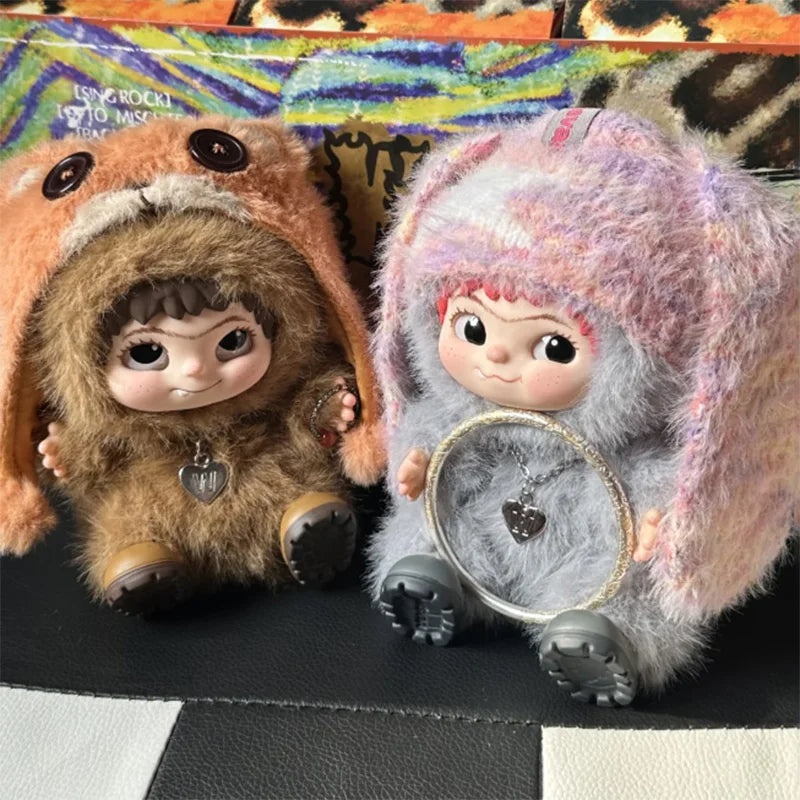 POP MART Labubu Doll Wakuku Fuzzy Party Box