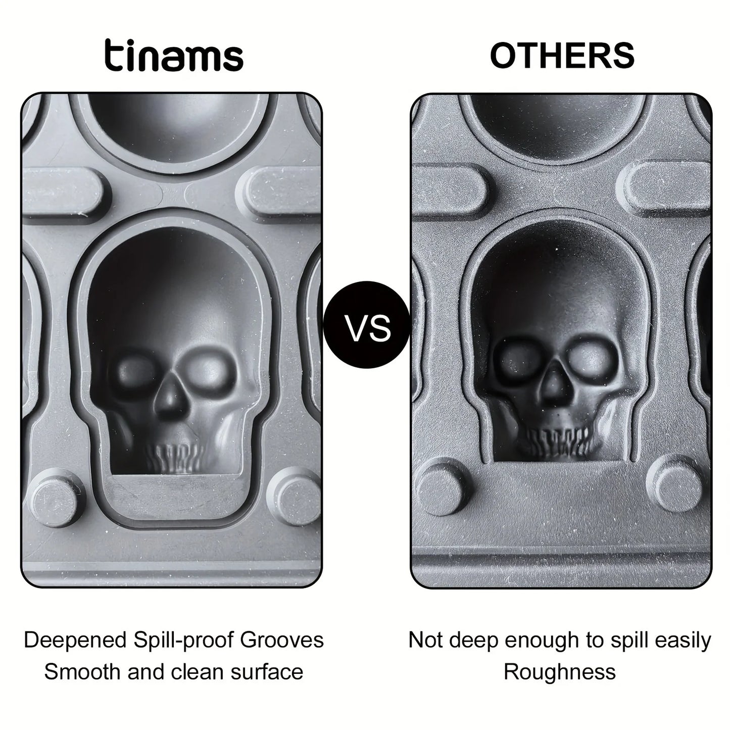Skull Ice Ball Mold Silicone