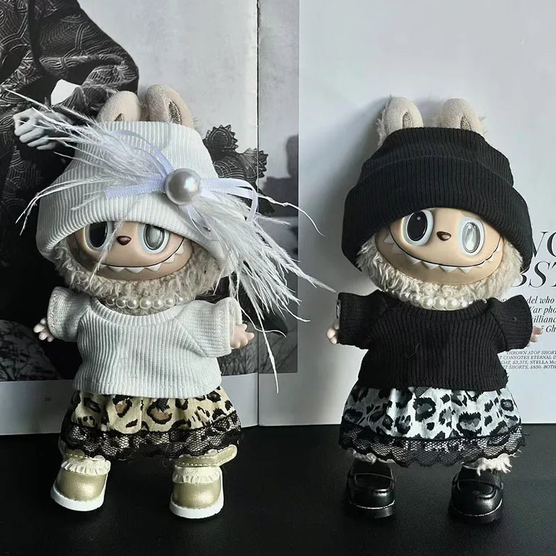 PopMart Labubu 17cm Bear Doll Outfit
