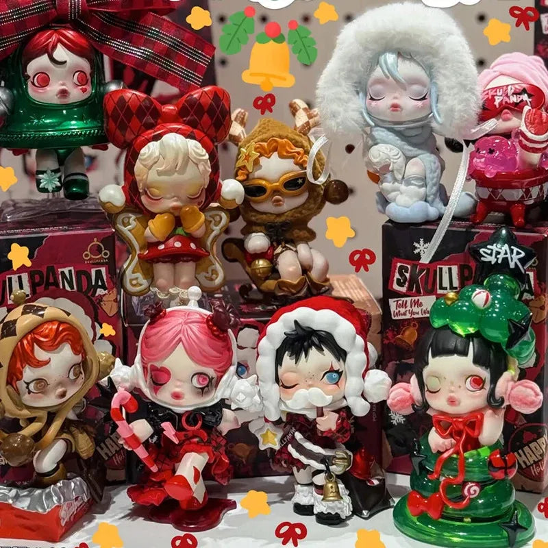 POP MART Labubu Doll SKULLPANDA Tell Me Box
