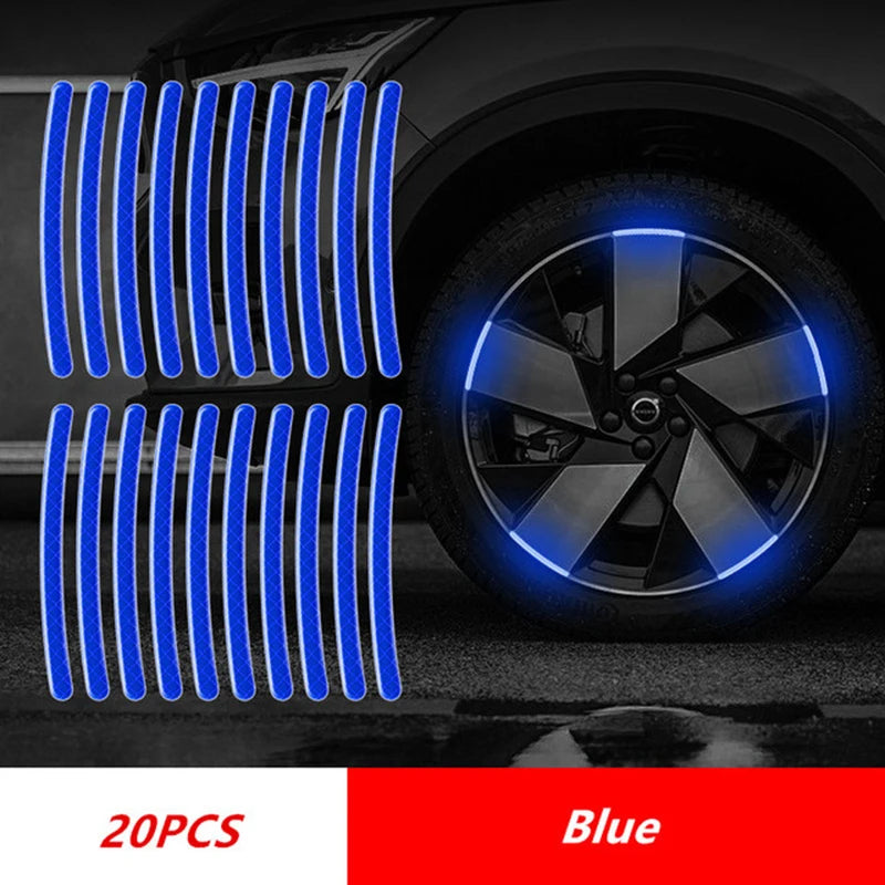 20pcs Car Wheel Reflective Strips