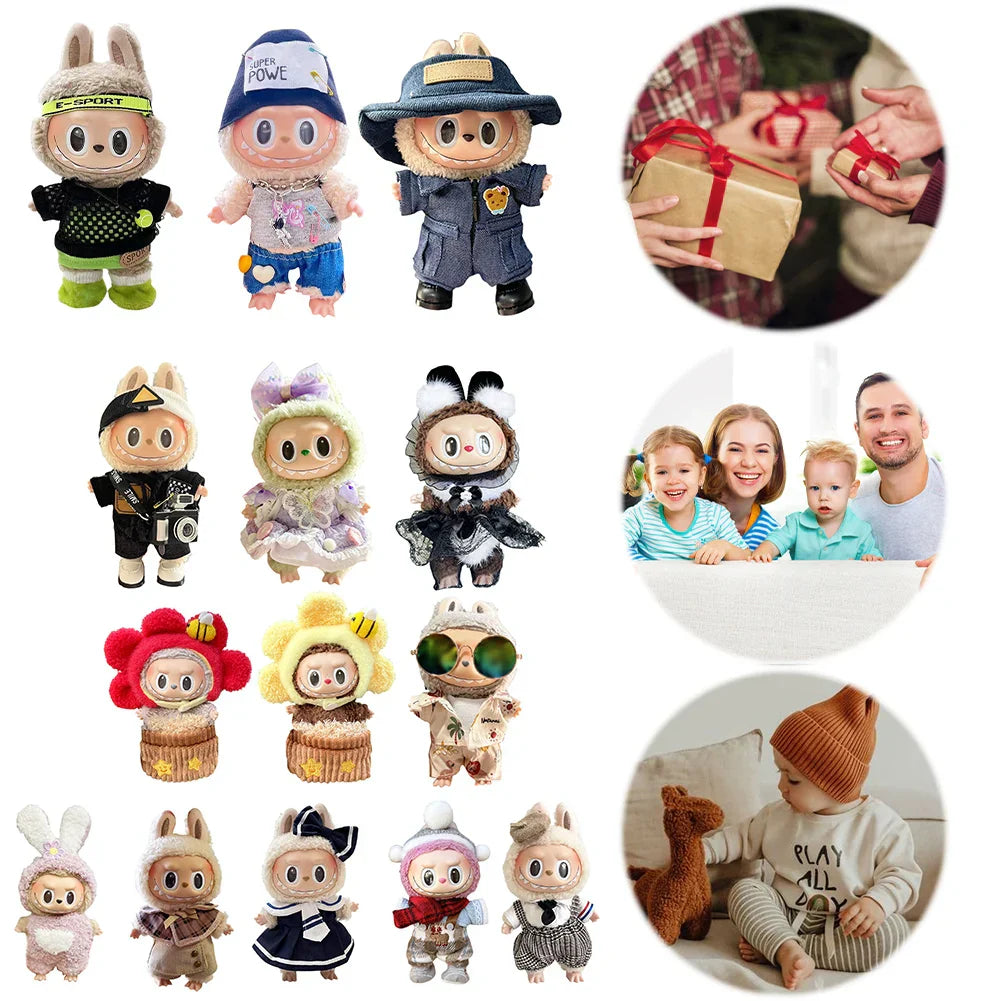 POPMART Labubu 17cm Doll Clothes Set Gift