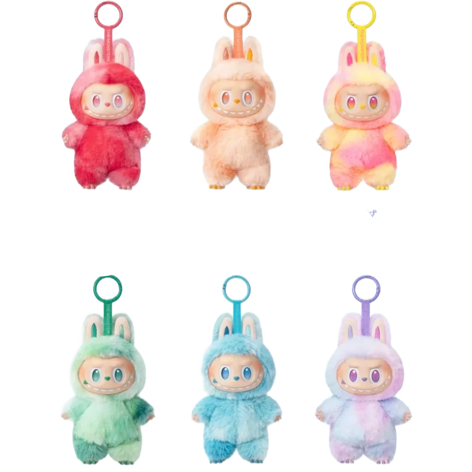 PopMart Labubu V3 Heartbeat Macaron Pendant