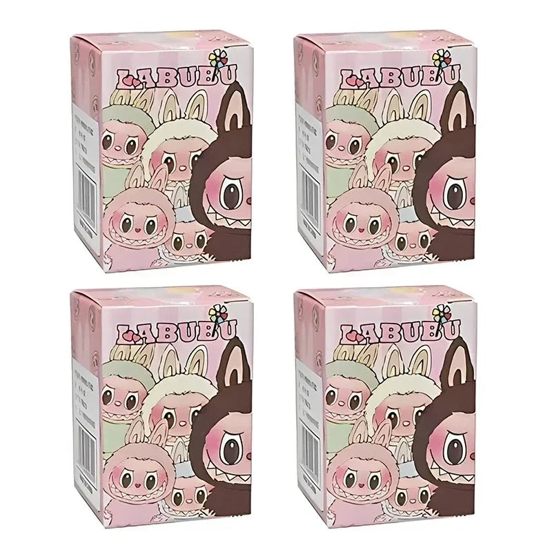 48pcs Mini Labubu Keychain Set