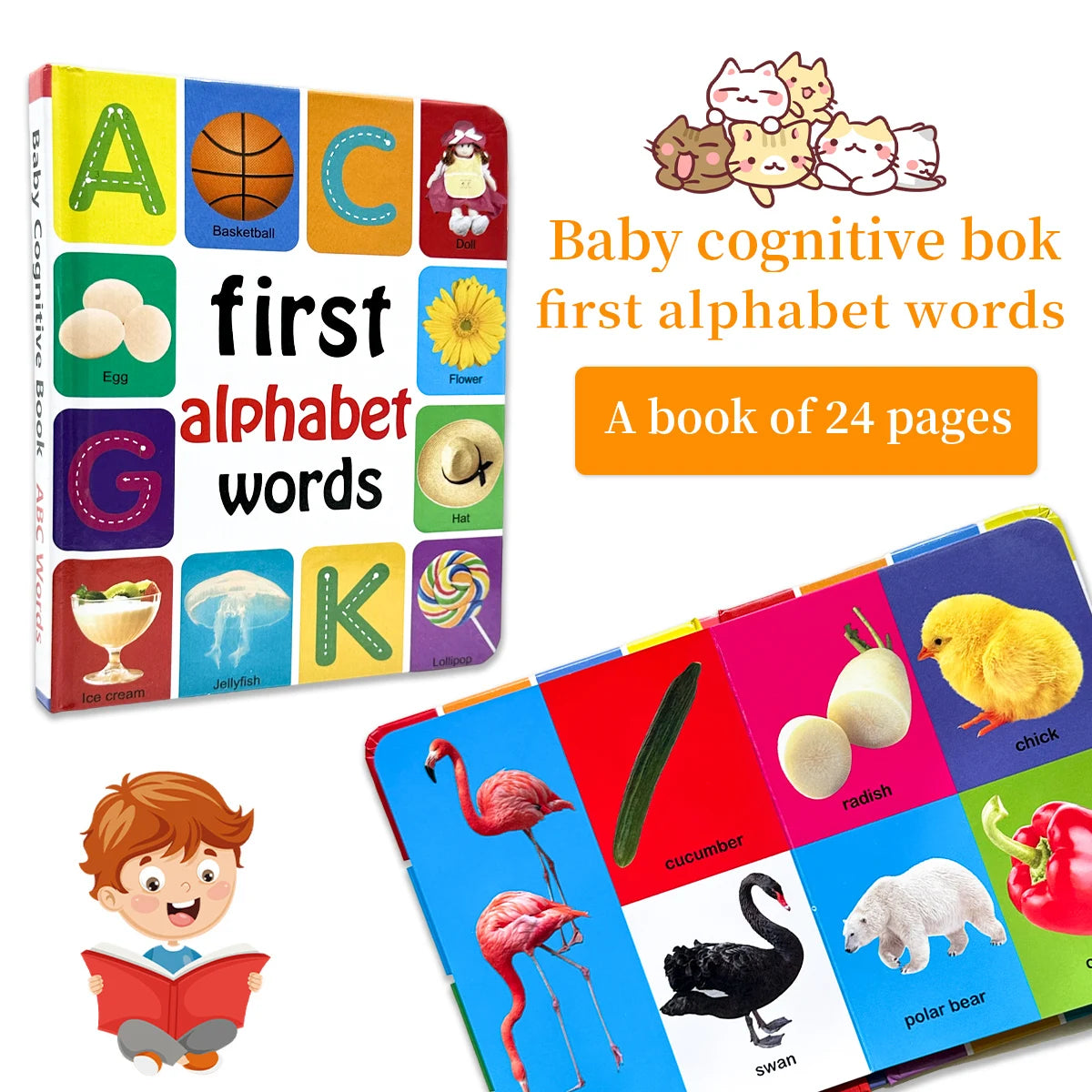 English Children's Cognitive Learning Book