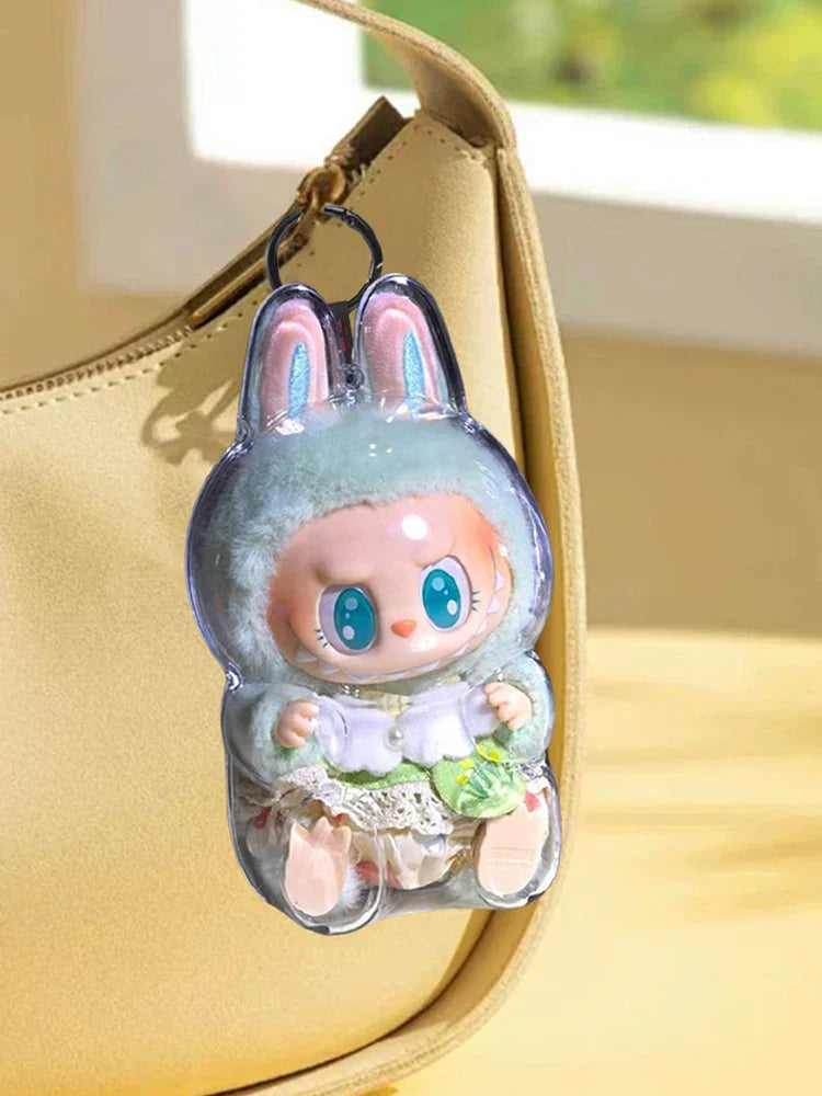 PopMart Labubu Transparent Toy Storage Case for Dolls
