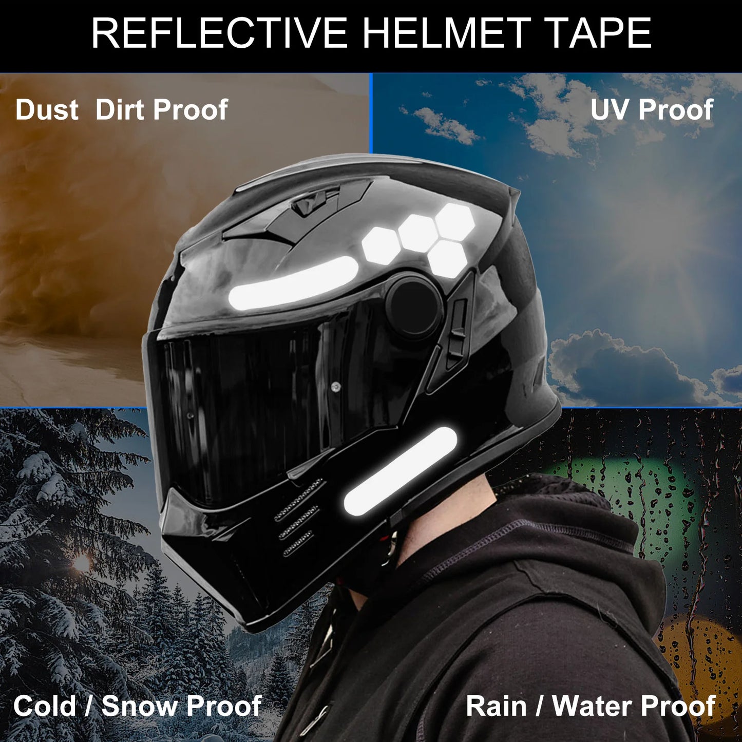 Reflective Helmet Safety Stickers