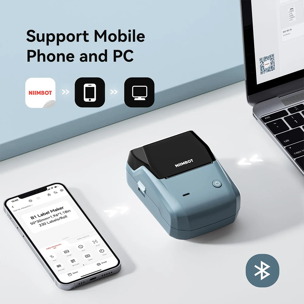 Niimbot B1 Portable Label Printer