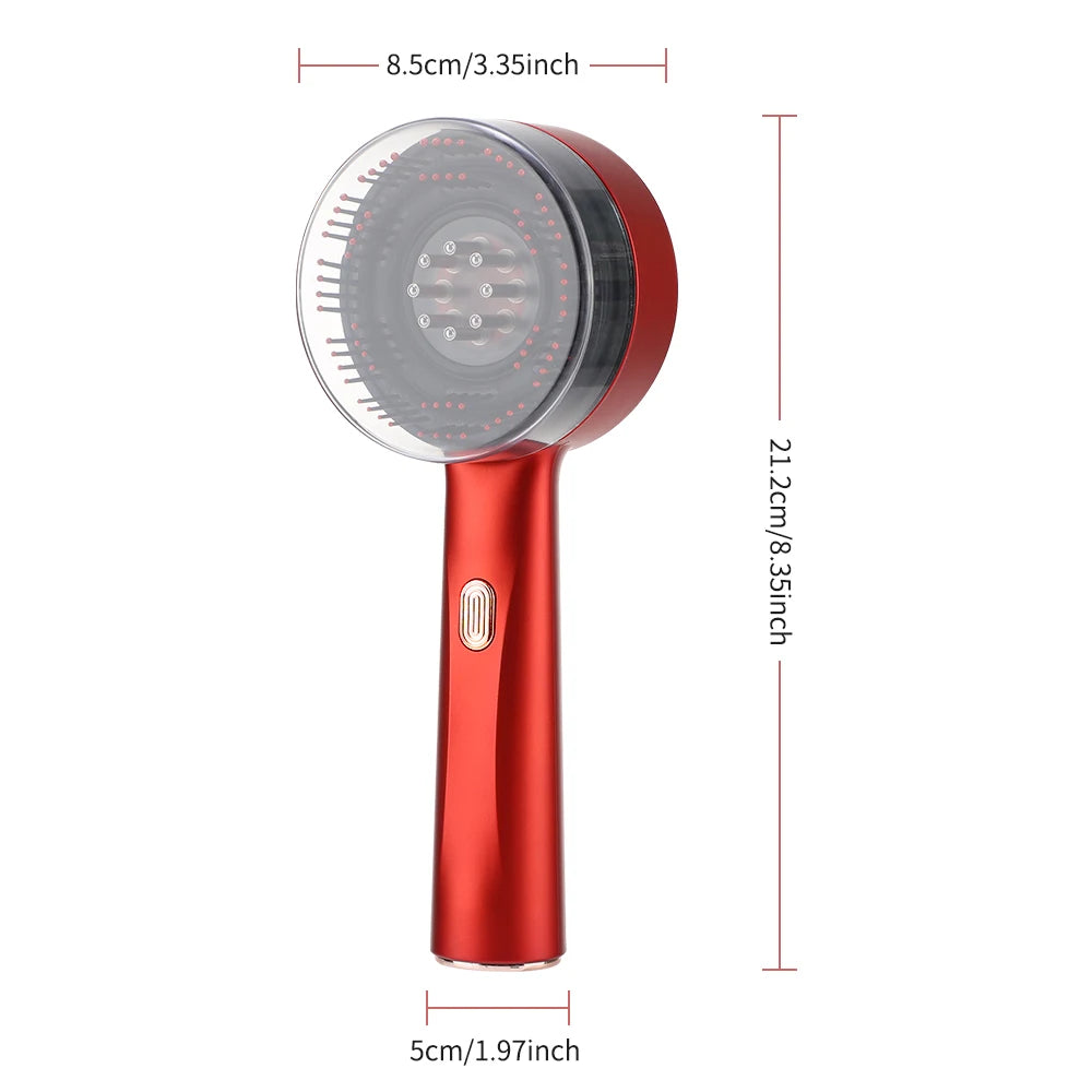 Electric Red Light Hair Massager