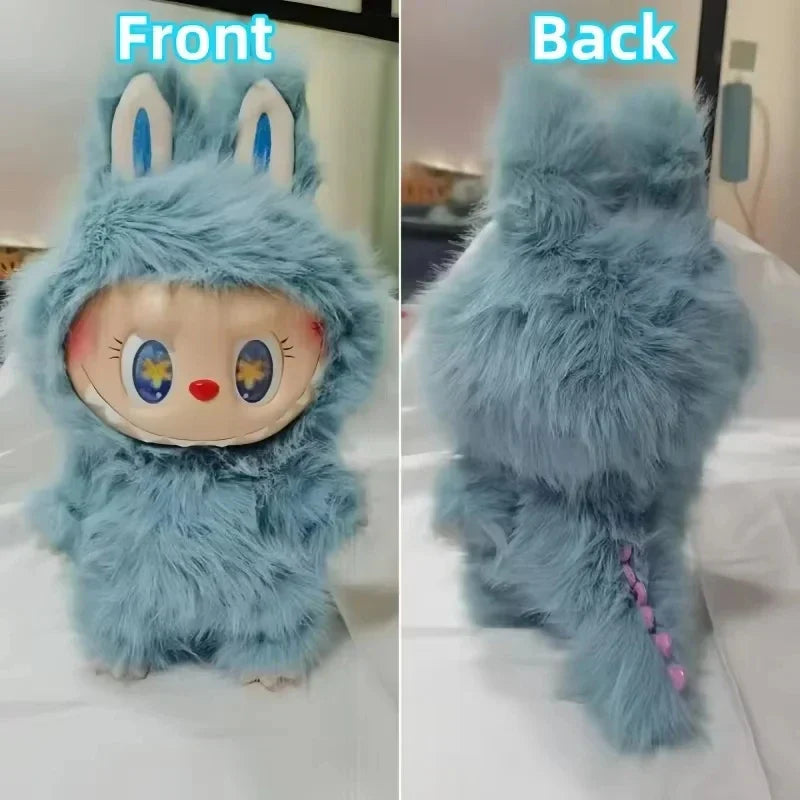 PopMart Labubu Flocking Pendant Figure Toy