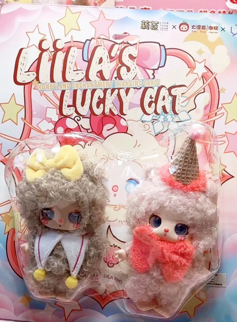 POP MART Labubu Doll Liila V3 Lucky Cat Box