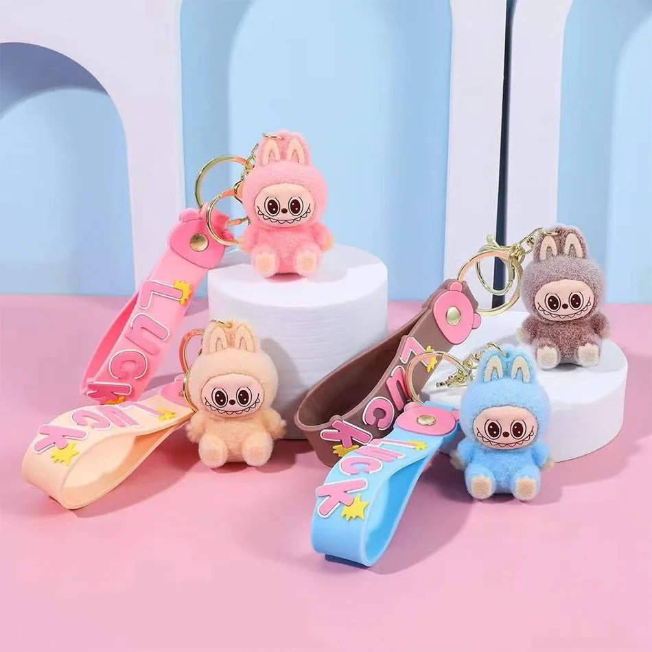 PopMart Labubu Sitting Doll Keychain Gift
