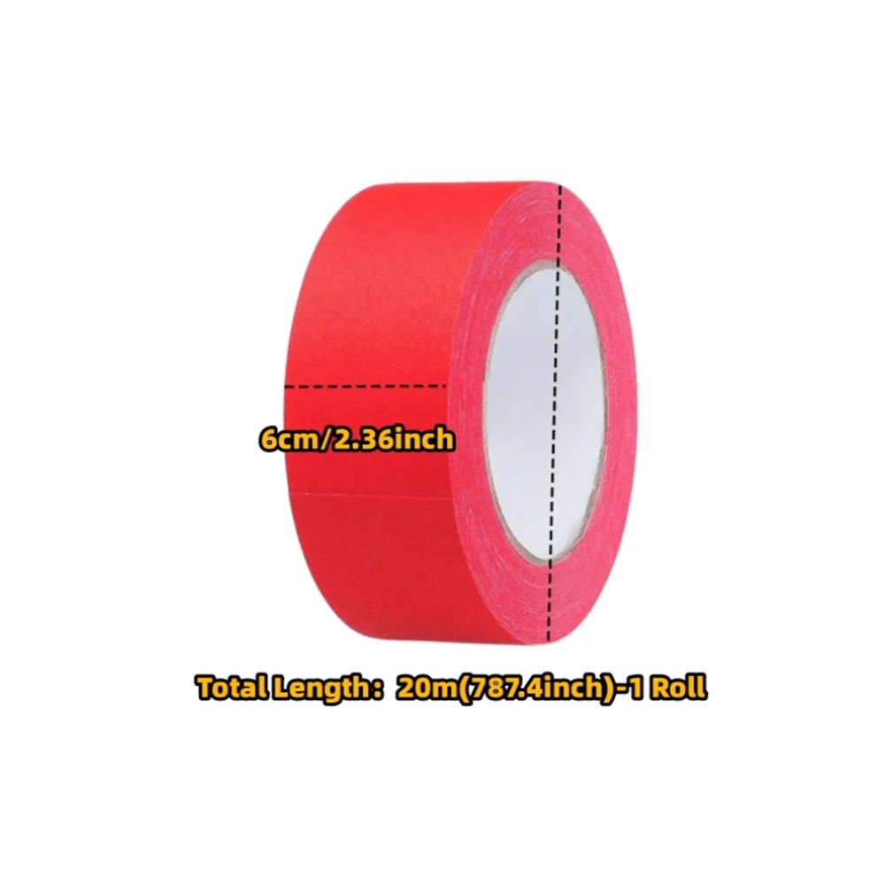 Red Adhesive Fabric Duct Tape
