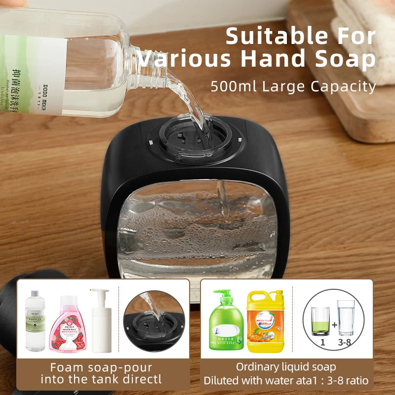500ml Wall-Mounted Smart Soap Dispenser