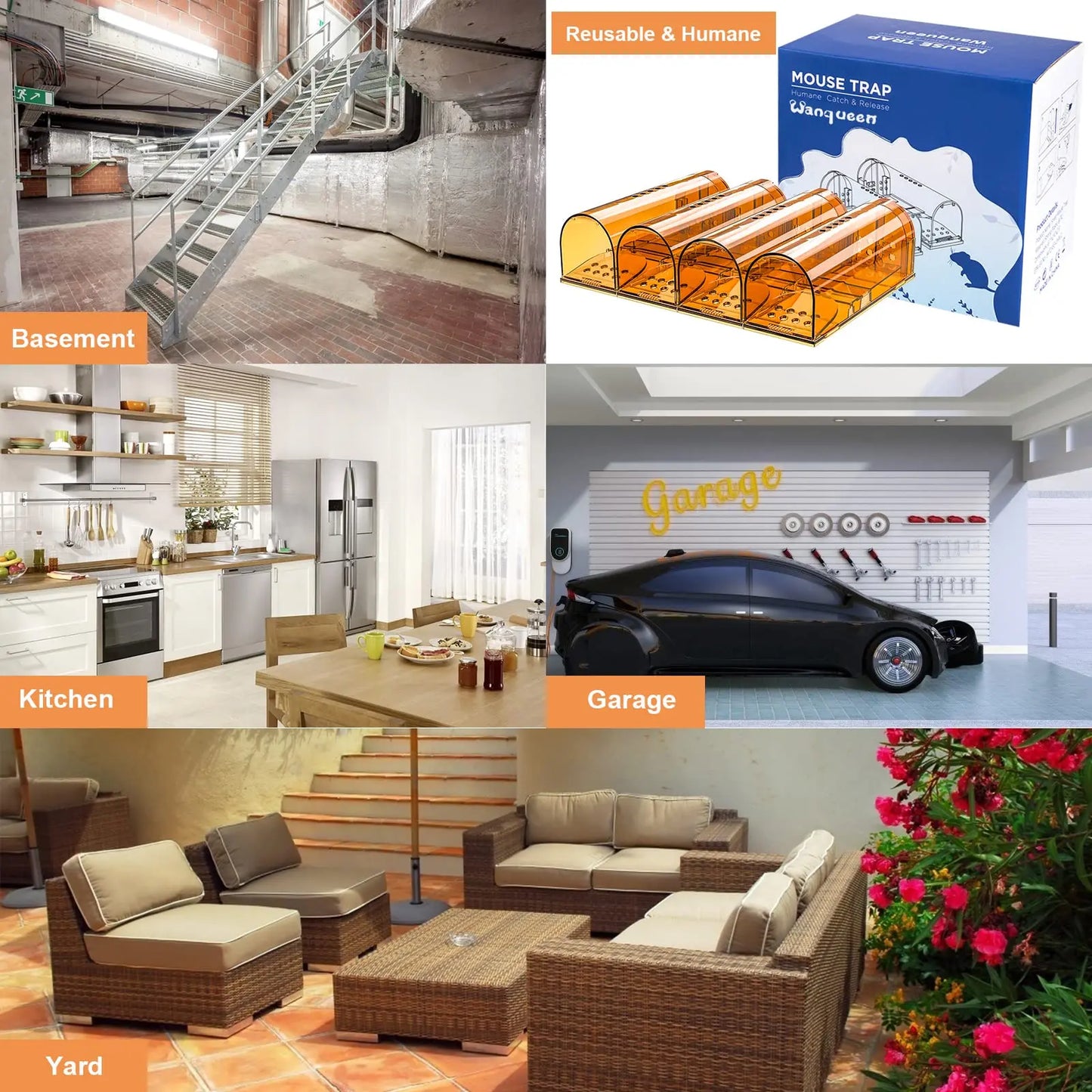 1Pc Mouse Trap Cage No Kill Animal Pet Control Cage Reusable Mice Rodent Catcher Rat Trap
