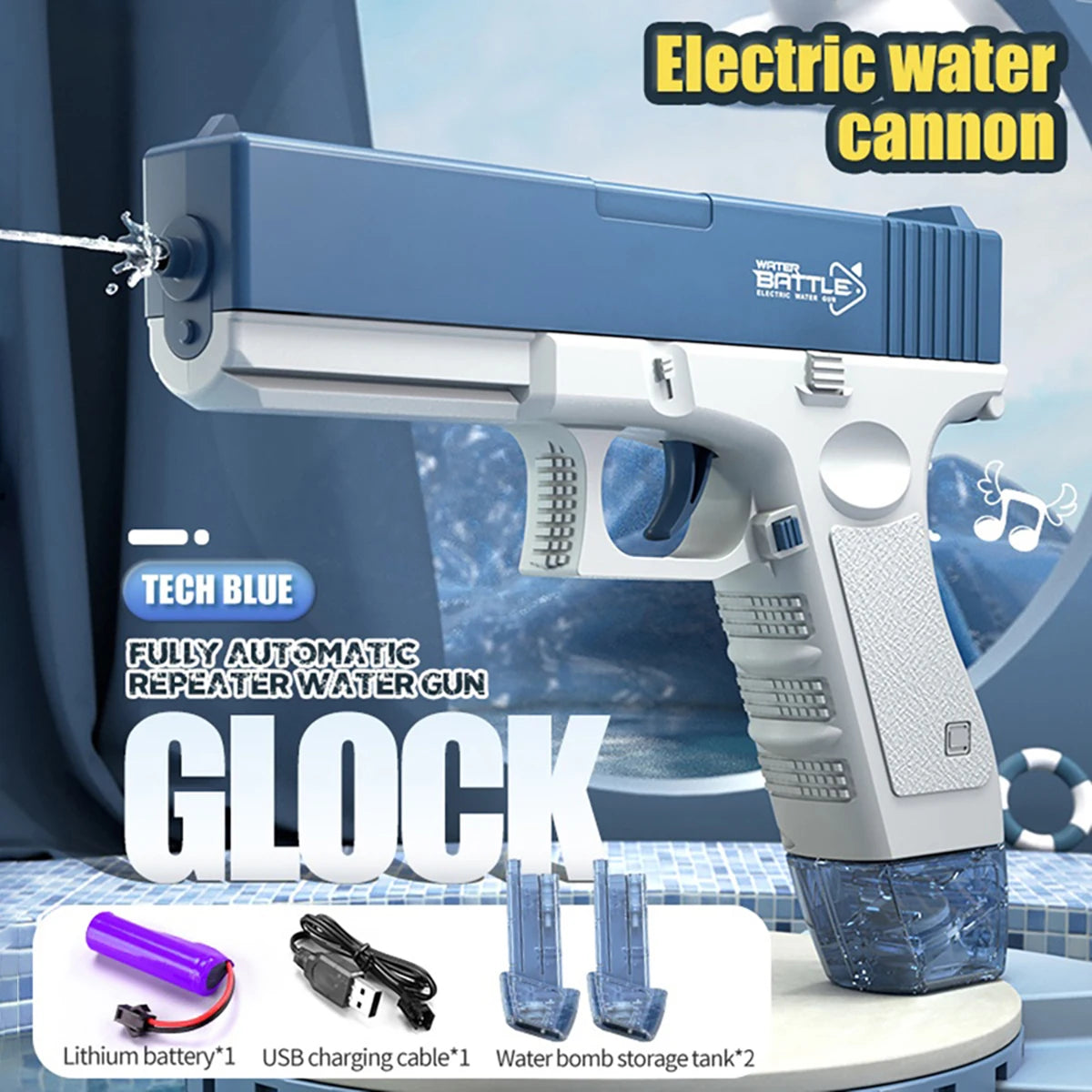 Rechargeable Electric Automatic Water Gun