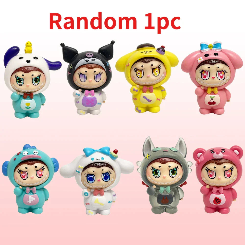 Labubu Sanrio Series Mini Doll Set