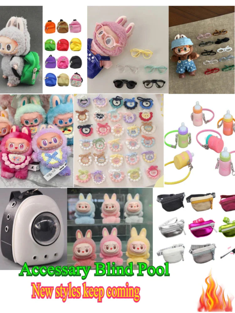Popmart Labubu Monster Doll Backpack Blind Box Pendant