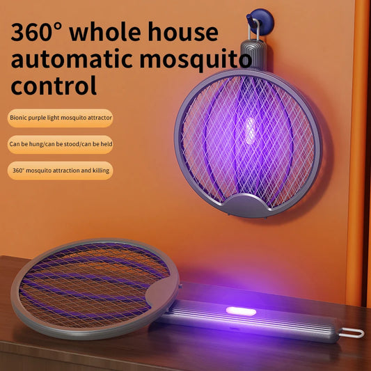 Electric Mosquito Swatter Cordless Battery Power Electric Fly Mosquito Swatter Bug Racket Insects Killer