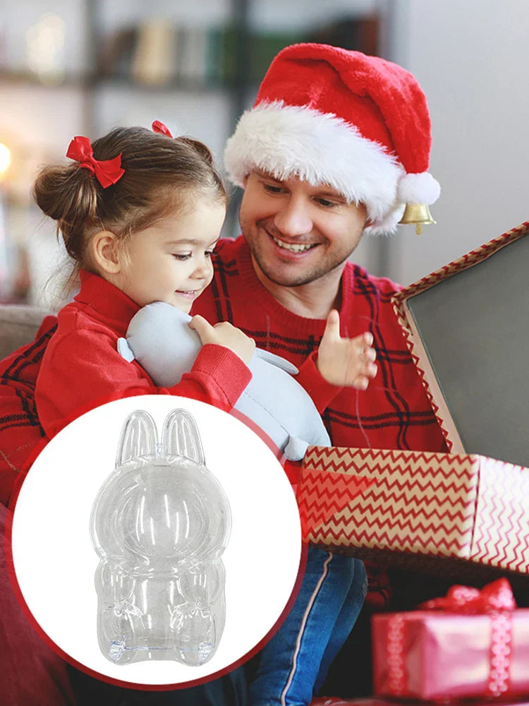 PopMart Labubu Transparent Toy Storage Case for Dolls