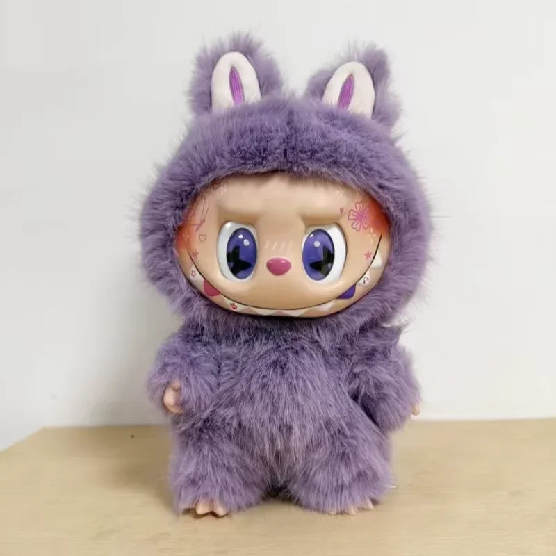 PopMart Labubu Flocking Pendant Figure Toy