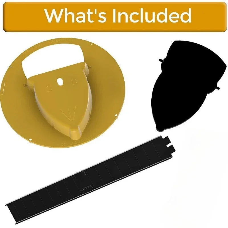 Household fully automatic continuous mouse trap, super indoor new type flip cover trap(Bucket needs to be prepared by yourself)