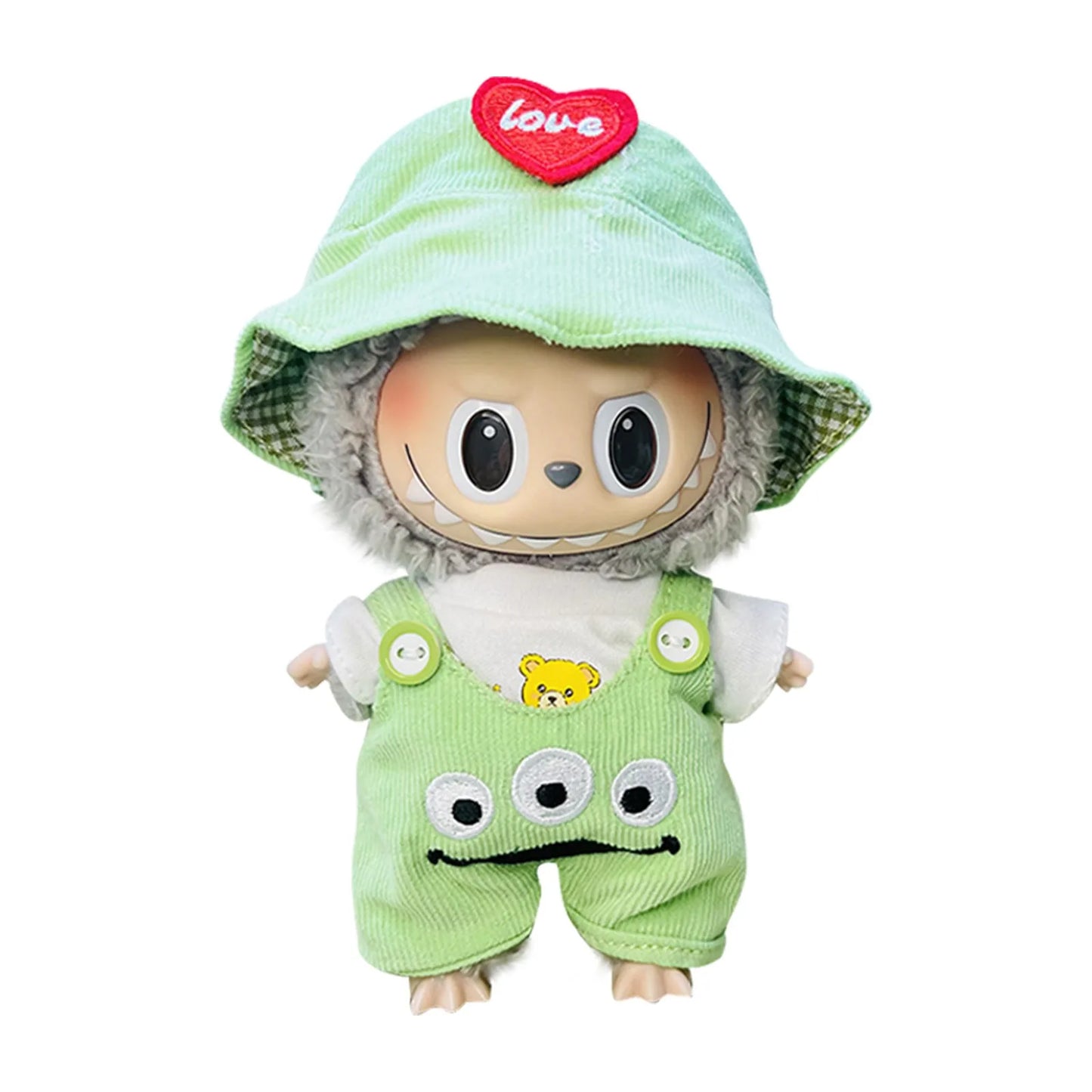 POPMART Labubu Doll 17cm Love Outfit Set