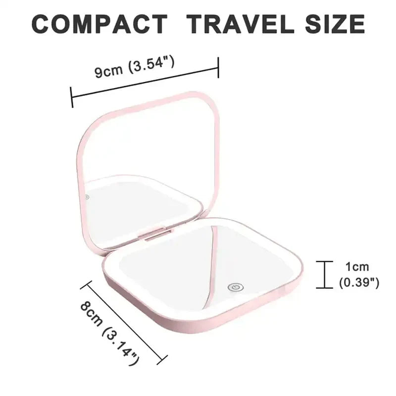 cosmomiro Compact Mini Lighted Mirror