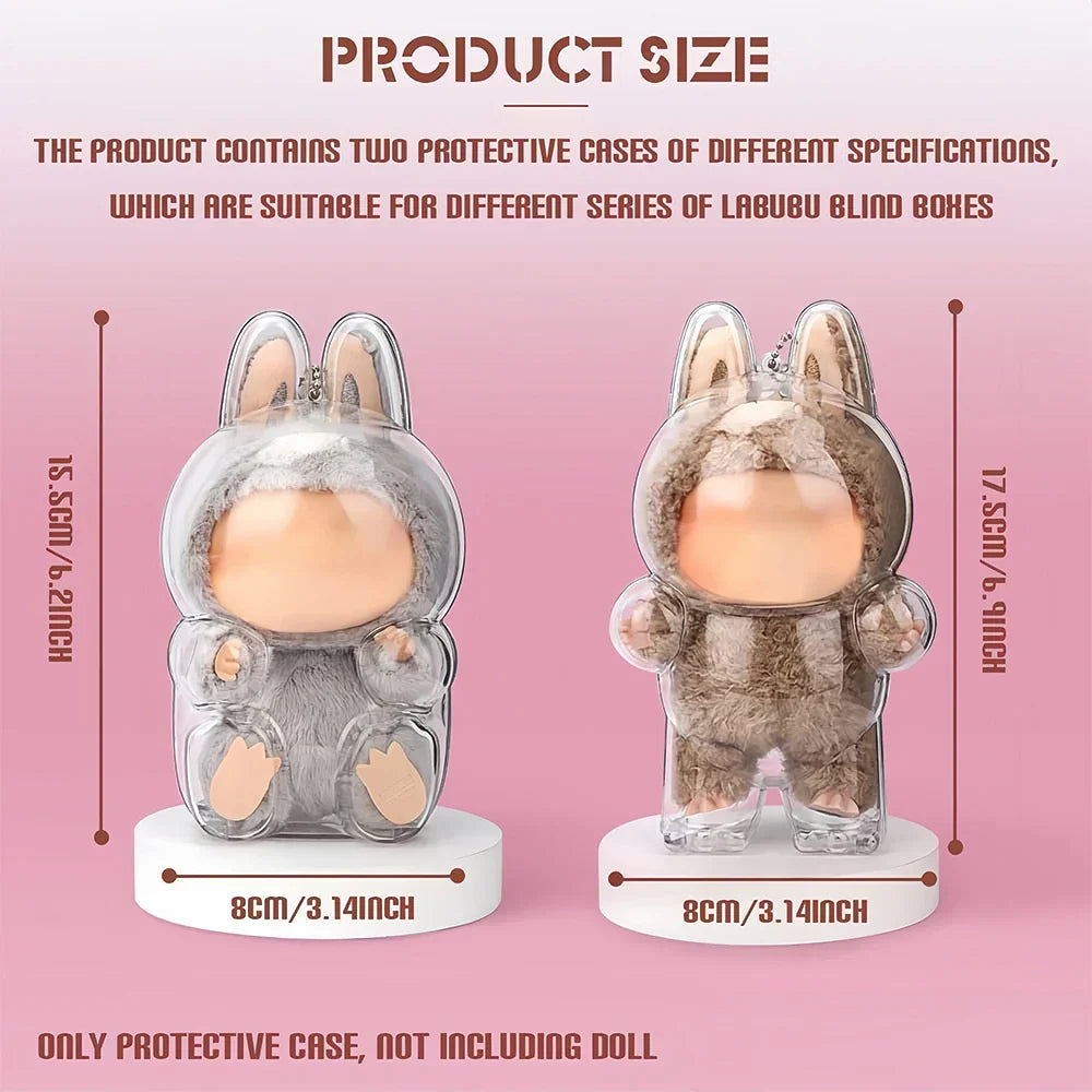POP MART Labubu Doll Protective Display Case