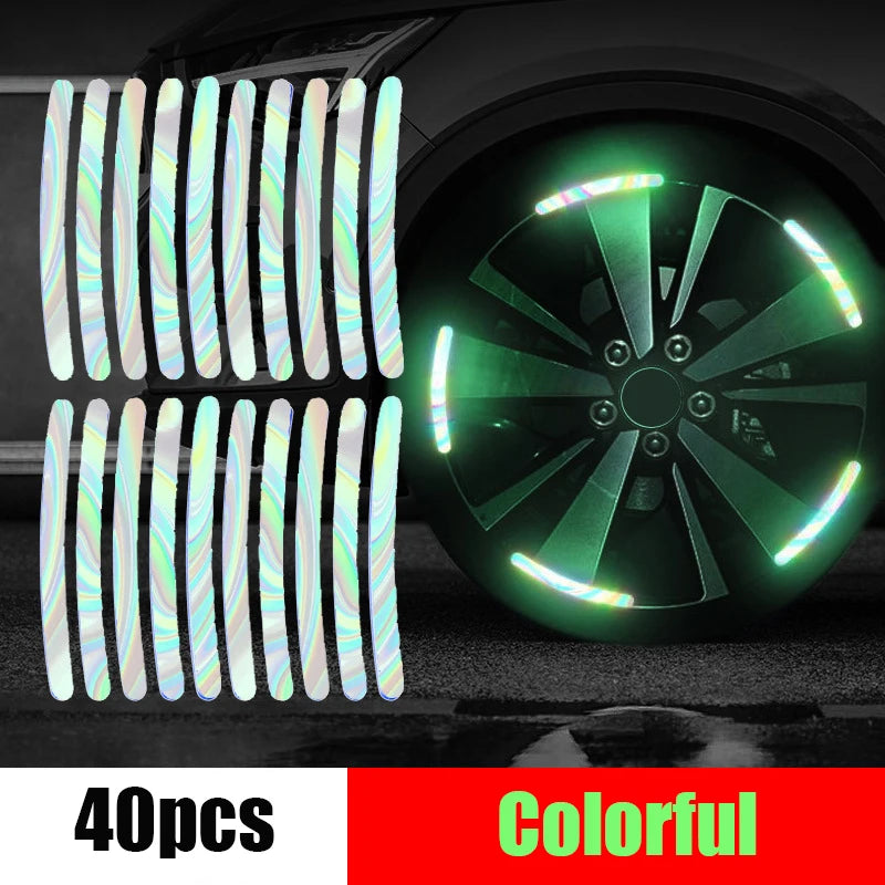 20pcs Car Wheel Reflective Strips