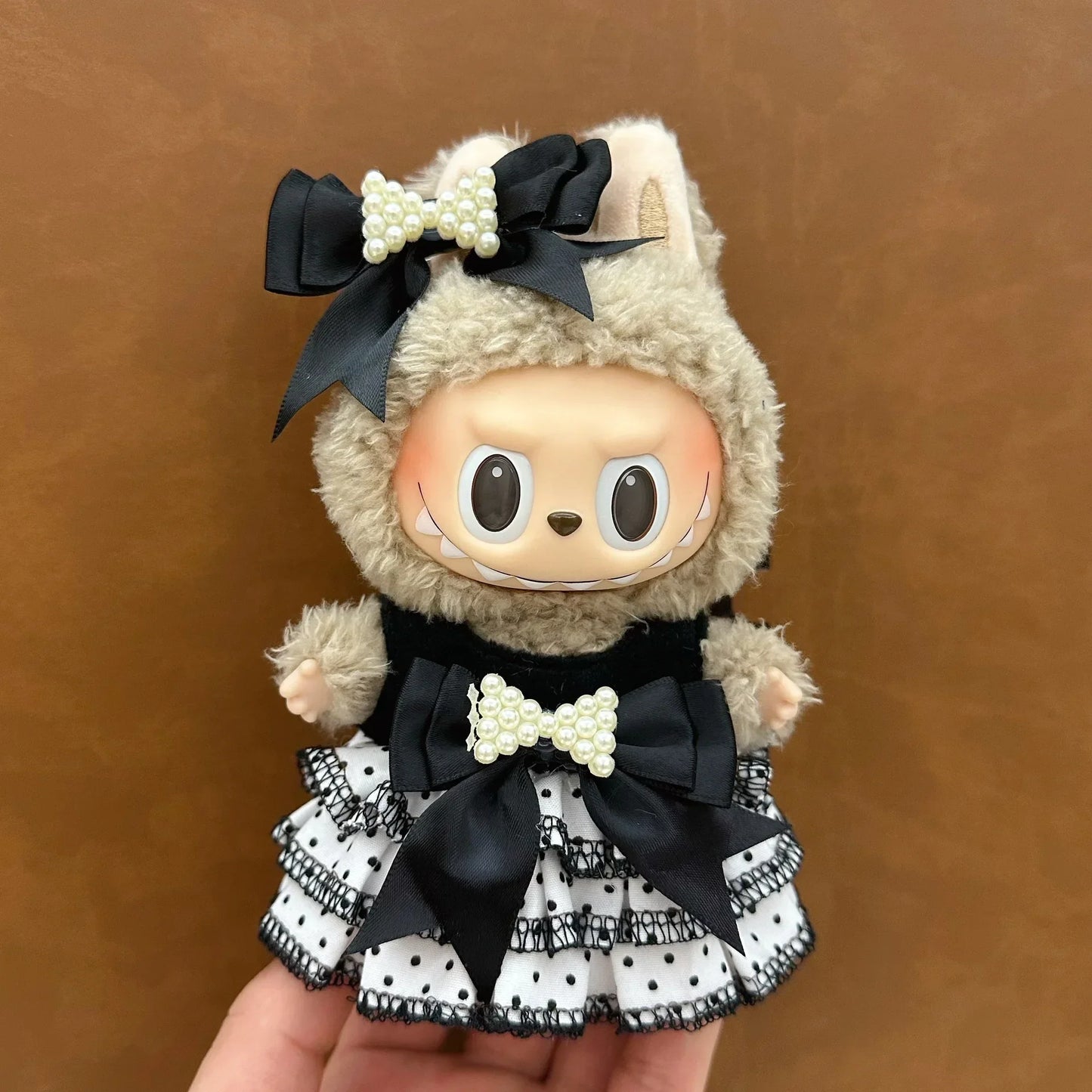 POP MART Labubu Doll 17cm Skirt Outfit Set