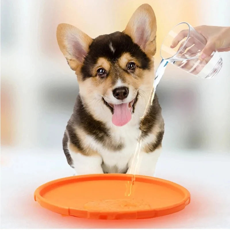 Silicone Dog Flying Disk Toy
