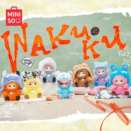 POP MART Labubu Doll MINISO Wakuku Blind Box