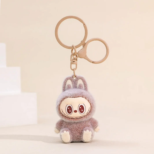 PopMart Labubu Sitting Doll Keychain Ornament