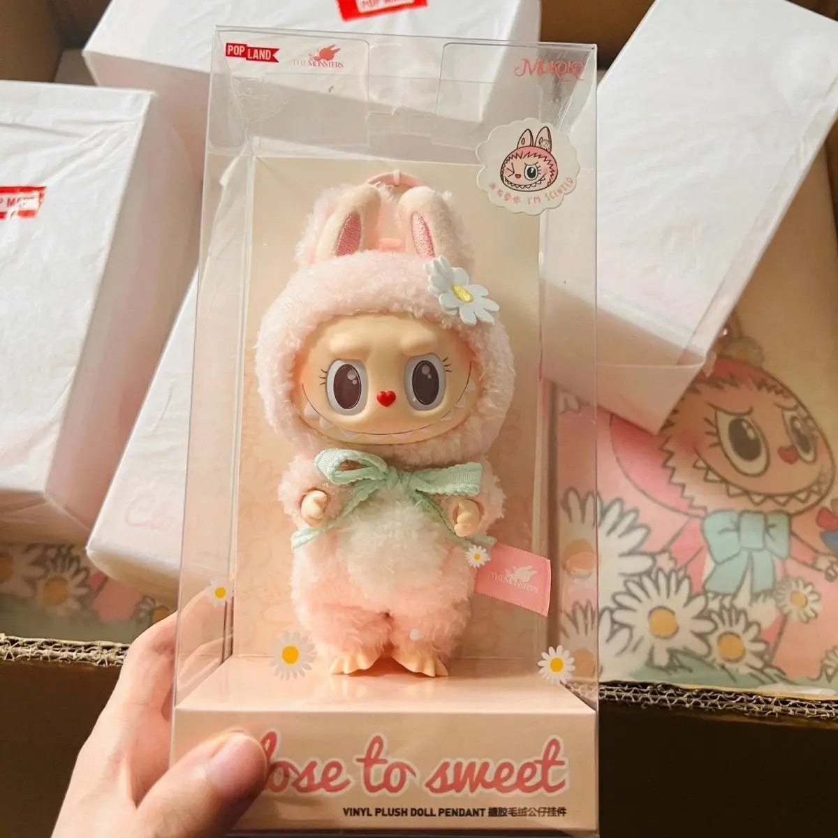 PopMart Labubu Angel Zimomo The Monsters Anime Figures