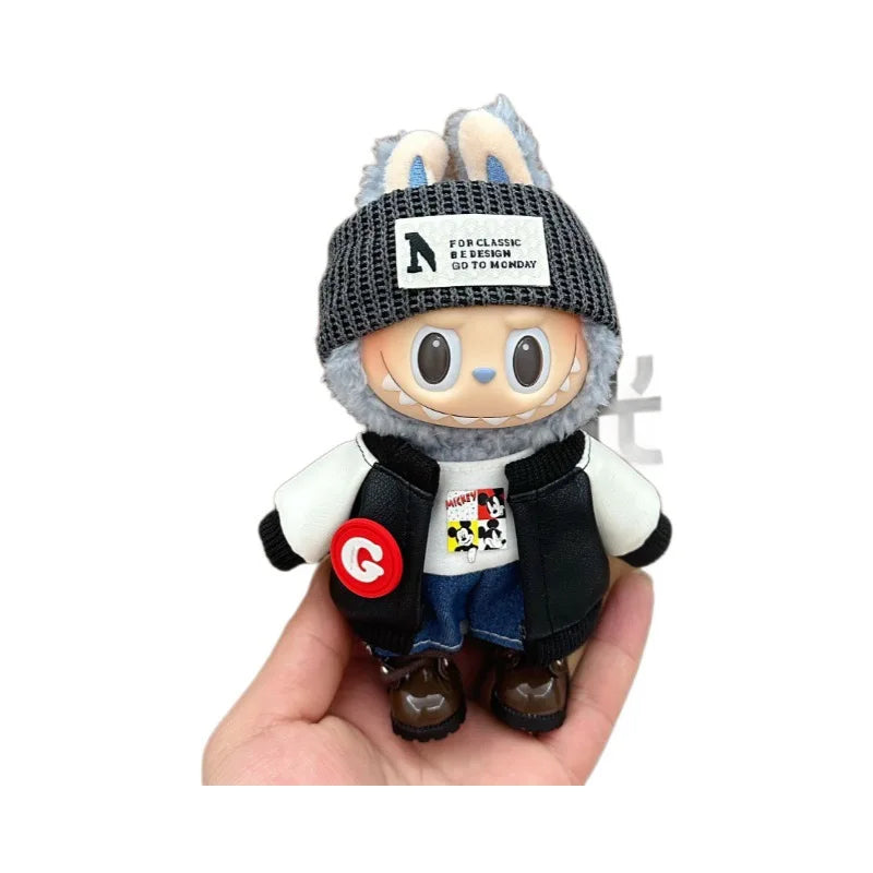 POP MART Labubu Doll 17cm Skirt Outfit Set