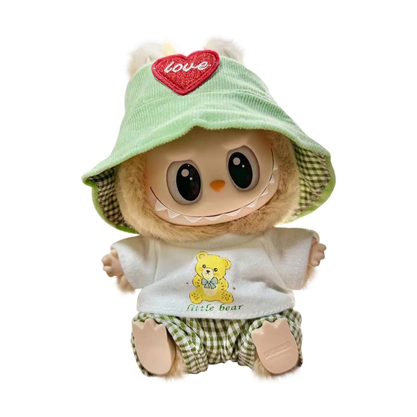 POPMART Labubu Doll 17cm Love Outfit Set