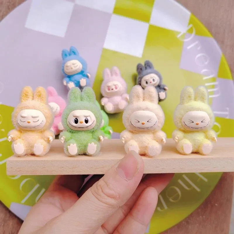 10pcs Mini Labubu Sitting Posture Action Figures
