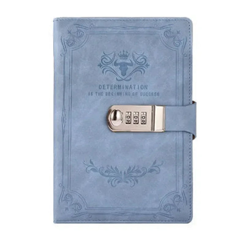 A5 Retro Password Lock Notebook