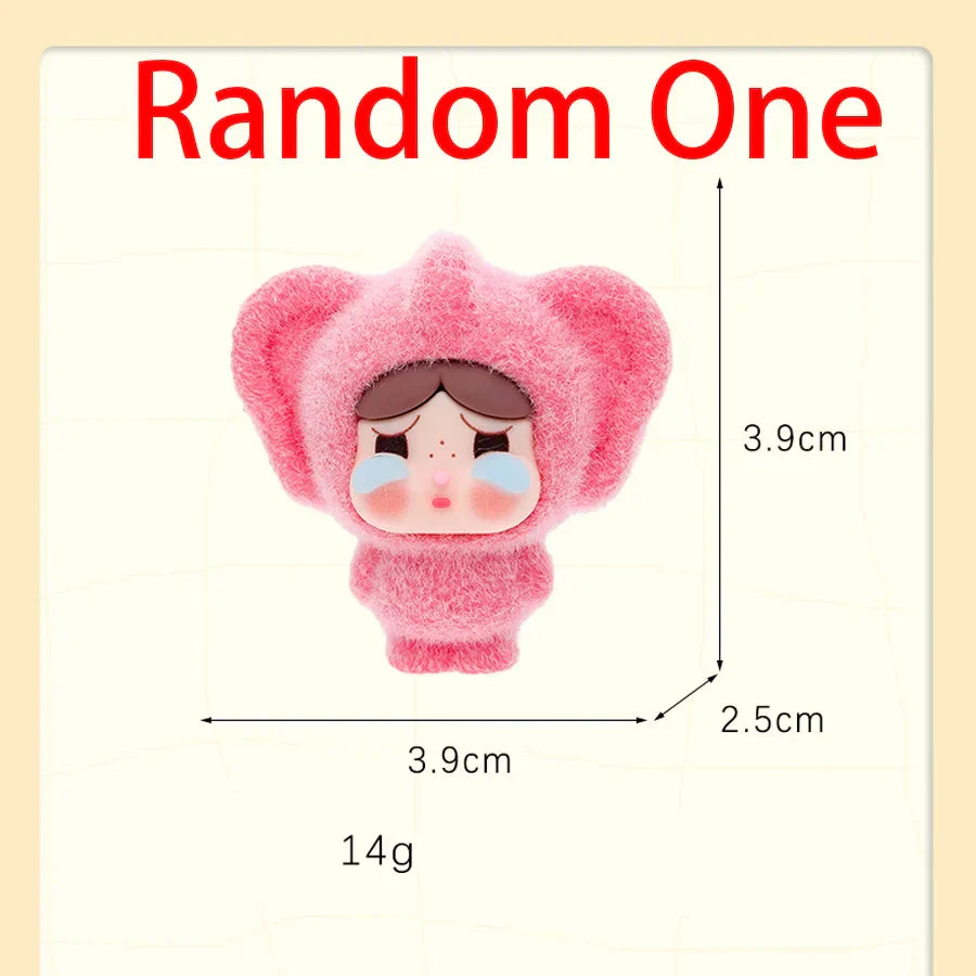 Popmart Labubu Mini Flocking Doll Pendant Gift