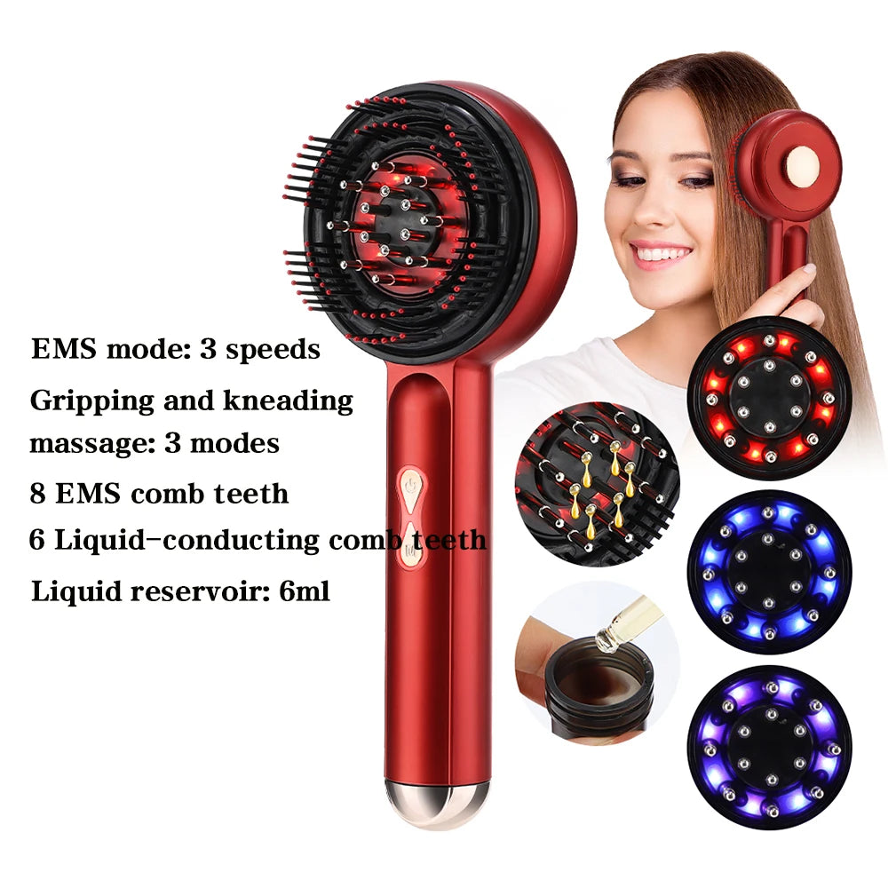 Electric Microcurrent Red Light Comb