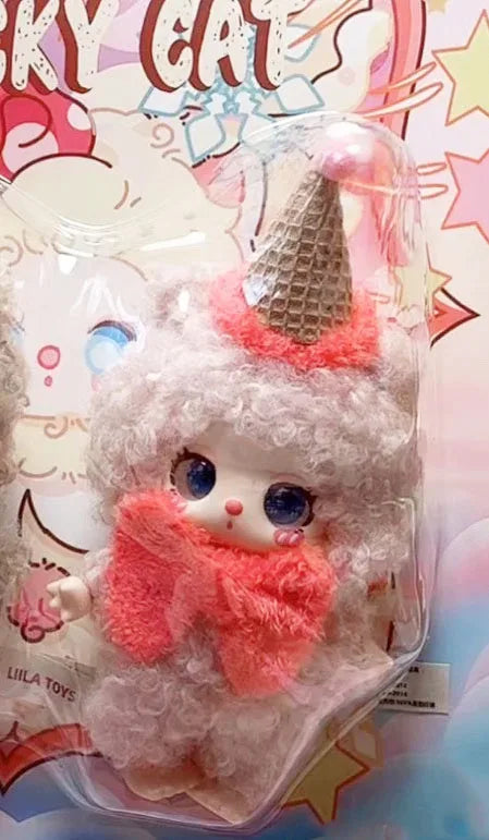 POP MART Labubu Doll Liila V3 Lucky Cat Box