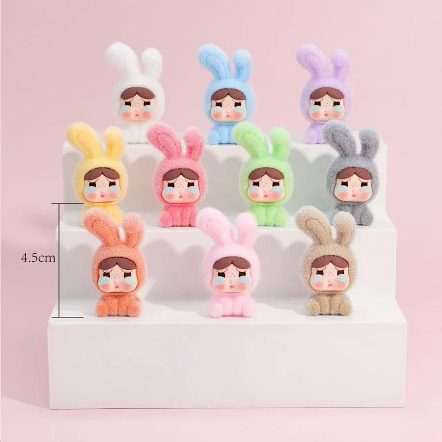 Popmart Labubu Mini Flocking Doll Pendant Gift
