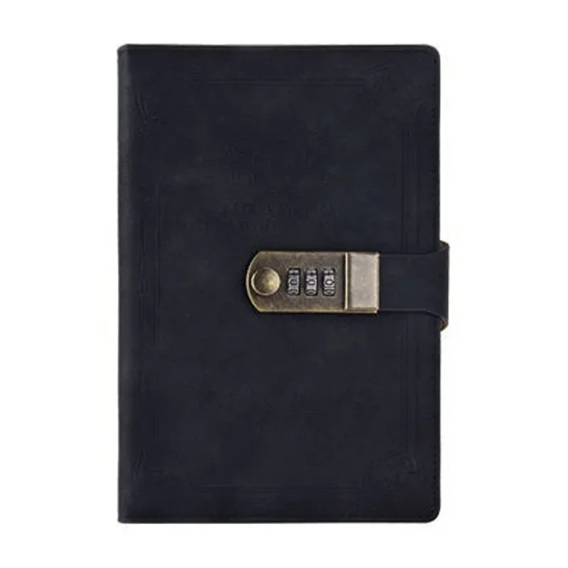 A5 Retro Password Lock Notebook