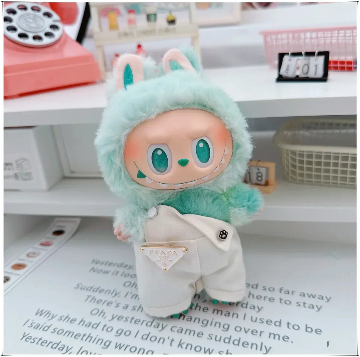 PopMart Labubu Cute Fisherman Hat Clothes