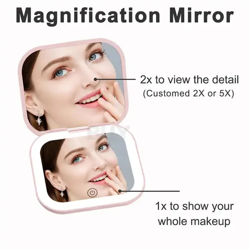 cosmomiro Compact Mini Lighted Mirror