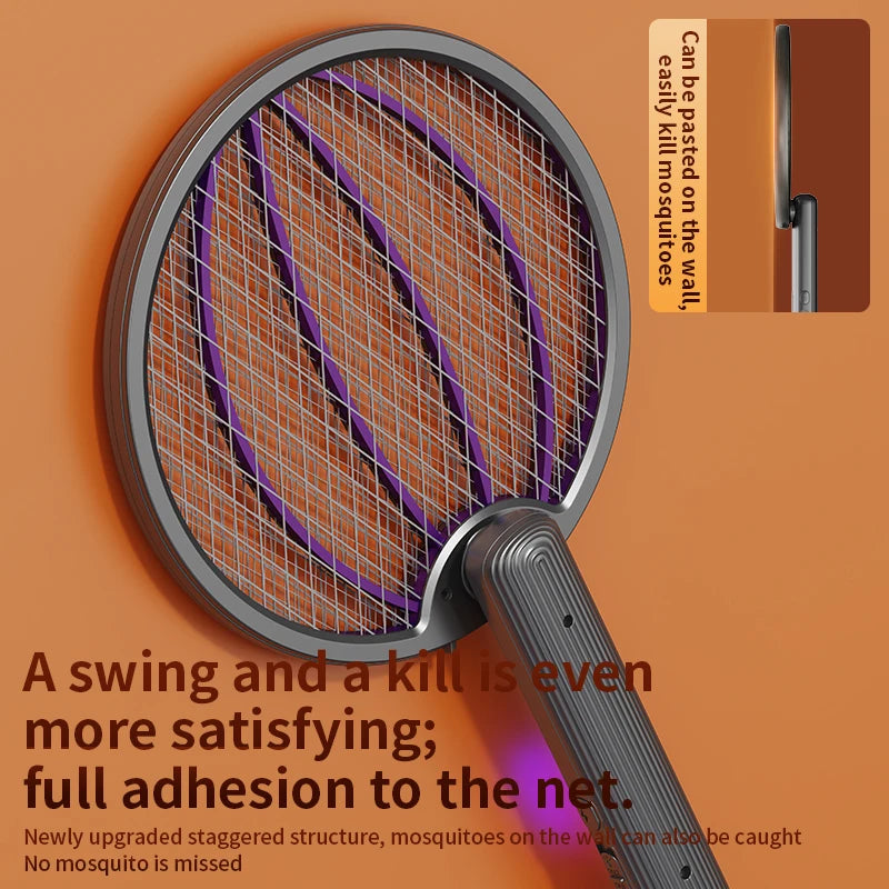 Electric Mosquito Swatter Cordless Battery Power Electric Fly Mosquito Swatter Bug Racket Insects Killer